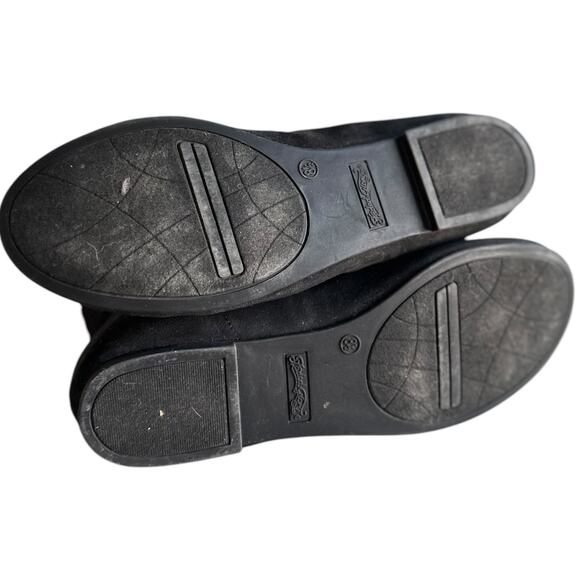 Womens Boots Size 8.5 Black Suede Style Ankle Casual Winter Comfy Cozy Travel - Picture 5 of 8